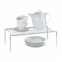 Estante cromado para vajilla de cocina