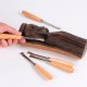 Juego de 6 mini cinceles de madera/acero