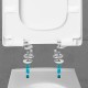 Tapa para inodoro WC de duroplast blanca Premium 7