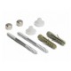 Juego de 2 tornillos para fijación inodoro bidé vertical M5x75mm