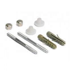 Juego de 2 tornillos para fijación inodoro bidé vertical M5x75mm
