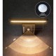 Aplique solar LED regulable con sensor de movimiento y mando