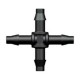 Cruz micotrubo riego por goteo 4mm 5uds