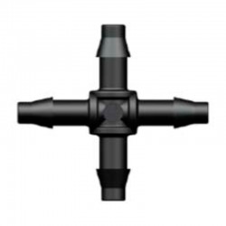 Cruz micotrubo riego por goteo 4mm 5uds