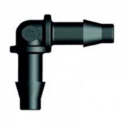 Codo microtubo riego por goteo 4mm 10uds