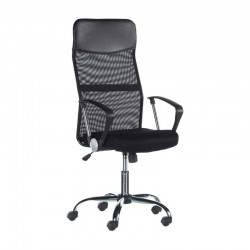 Silla de oficina negra Meeting