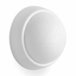 Tope de pared adhesivo blanco 33x18mm 2uds.