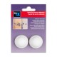 Tope de pared adhesivo blanco 33x18mm 2uds.