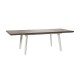 Mesa extensible de polipropileno blanco/capuchino Harmony