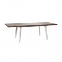 Mesa extensible de polipropileno blanco/capuchino Harmony