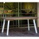 Mesa extensible de polipropileno blanco/capuchino Harmony