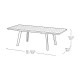 Mesa extensible de polipropileno blanco/capuchino Harmony