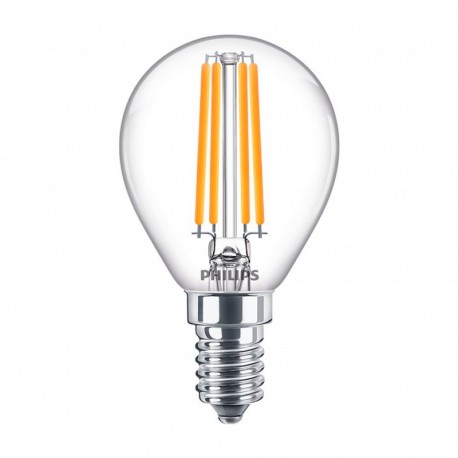 Bombilla esférica LED E14 6,5W 806LM 4000K Fil