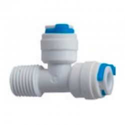 Te rosca macho 1/4" tubo 1/4"x1/4"