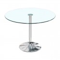 Mesa de comedor redonda de cristal Runa