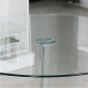Mesa de comedor redonda de cristal Runa