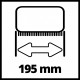 Cepillo de nylon para piedra/metal barredora peinadora Einhell