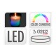 Vela citronela LED cristal cambia color