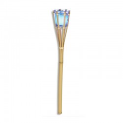 Baliza LED bambú citronela cambia color