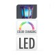 Baliza LED bambú citronela cambia color