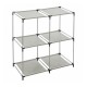 Estantería metal gris 4 compartimentos