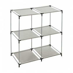 Estantería metal gris 4 compartimentos