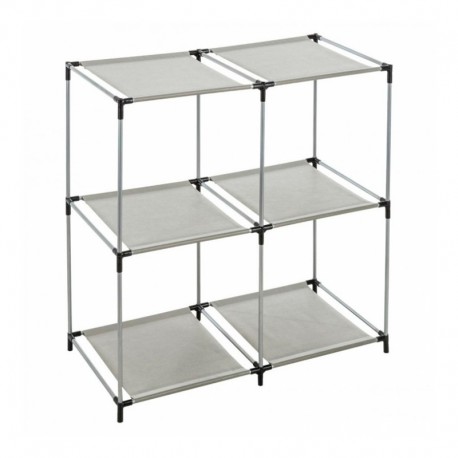 Estantería metal gris 4 compartimentos