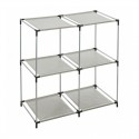 Estantería metal gris 4 compartimentos