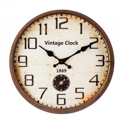 Reloj de pared MDF marrón Vintage Clock