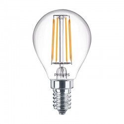 Bombilla esférica LED E14 470lm 4000K Fil
