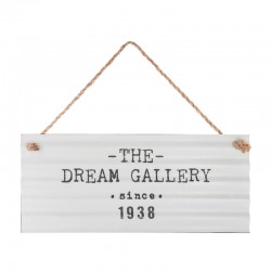 Placa metálica decorativa 30,5cm