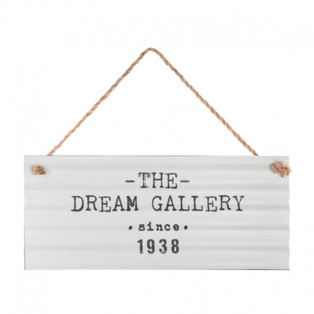 Placa metálica decorativa 30,5cm