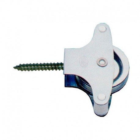 Poleas inox rodillo Zamak y tirafondo