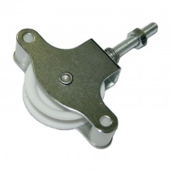 Poleas rodillo plástico y tornillo M6