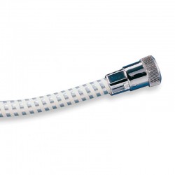Flexo de ducha blanco/cromo 2m Tatay