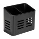 Escurre cubiertos de metal negro 16x9x13,5cm Baco