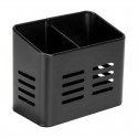 Escurre cubiertos de metal negro 16x9x13,5cm Baco