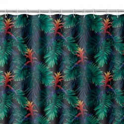 Cortina de poliéster para baño Guzmania