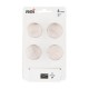 Lote 4 pomos de níquel satinado para mueble 33mm