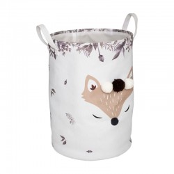 Cesta de almacenaje infantil con estampado de zorro Safari