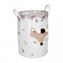 Cesta de almacenaje infantil con estampado de zorro Safari