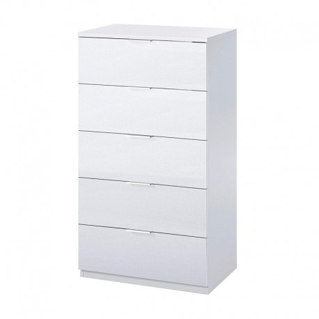 Sinfonier de melamina con 5 cajones blanco artik