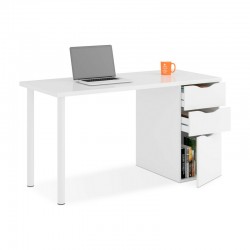 Mesa escritorio blanca reversible Sansa