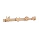 Colgador de madera animales 4 ganchos