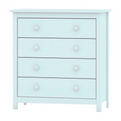 Mueble Dogar cómoda de 4 cajones blanca Tabac