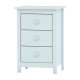 Mueble dogar mesita 3 cajones blanca Tabac