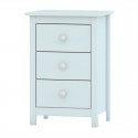 Mueble dogar mesita 3 cajones blanca Tabac