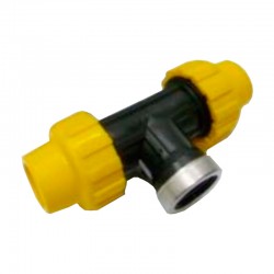 Te rosca hembra 32mmx1" c/refuerzo inox.
