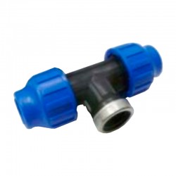 Te rosca hembra 25mmx3/4" refuerzo inox.