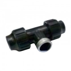 Te rosca hembra 20mmx1/2" refuerzo inox.